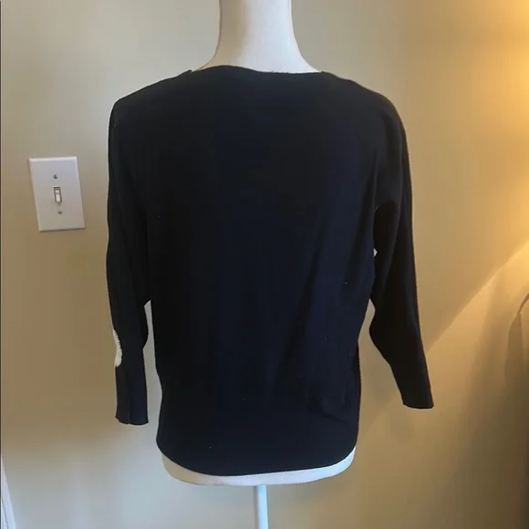 Black and White Polka Dot Sweater - Picture 3 of 6